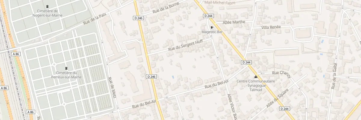 Plan du 14 Rue Sergent Hoff au Perreux-sur-Marne