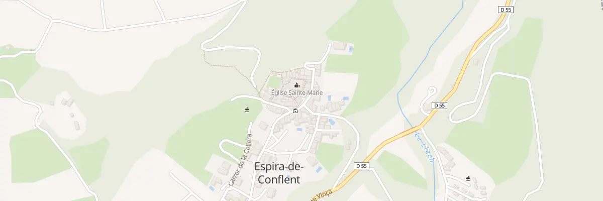 Plan de Cae Del Silvano à Espira-de-Conflent