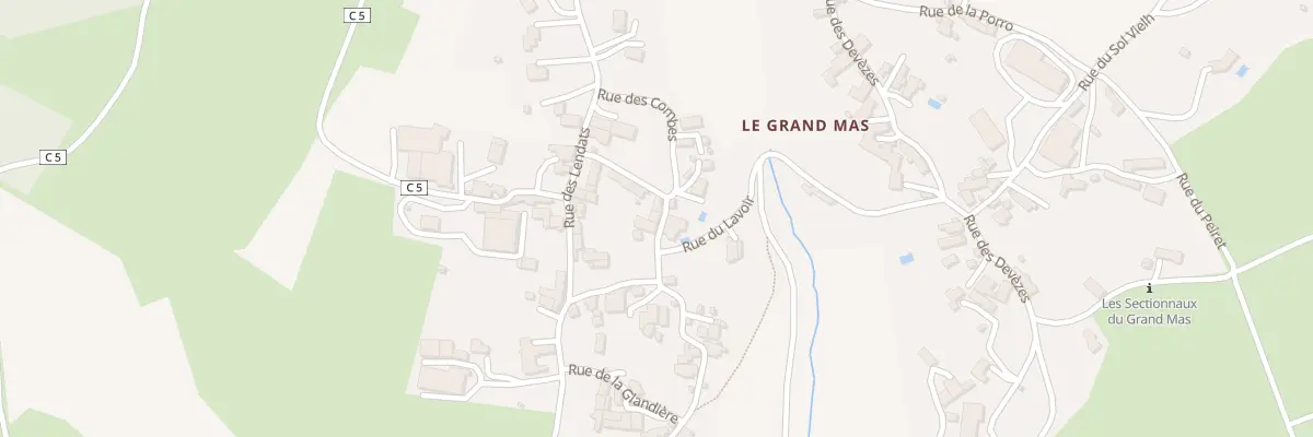 Plan du 5200 Le Grand Mas à Mouret