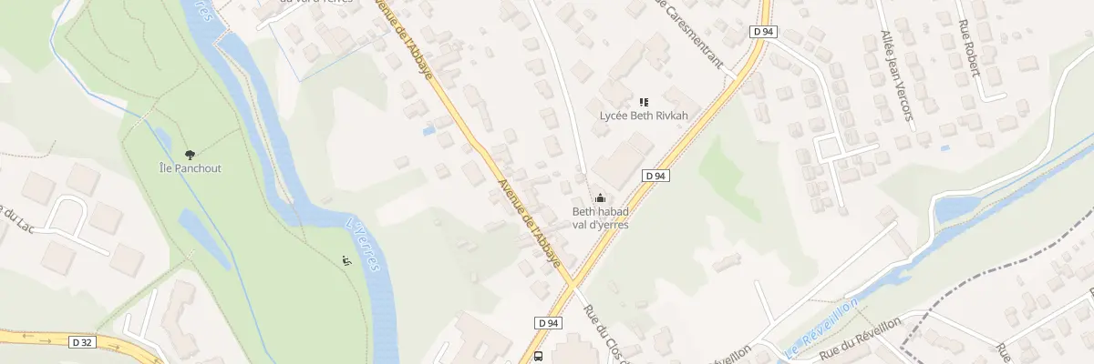 Plan du 12 Av de l’Abbaye à Yerres