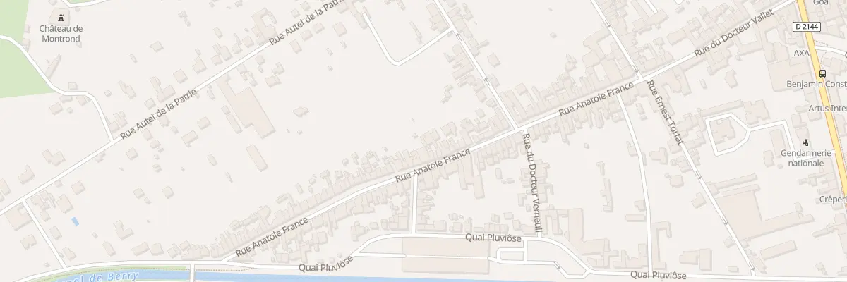 Plan du 64 Rue Anatole France à Saint-Amand-Montrond
