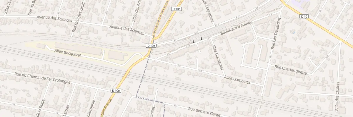 Plan du 10 Bd d’Aulnay à Villemomble
