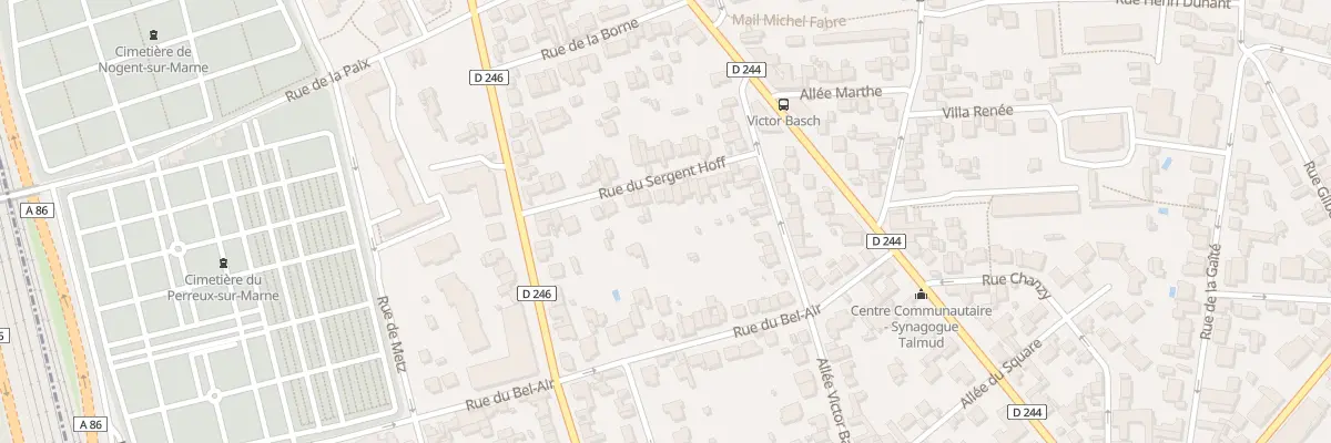 Plan du 20 Rue Sergent Hoff au Perreux-sur-Marne