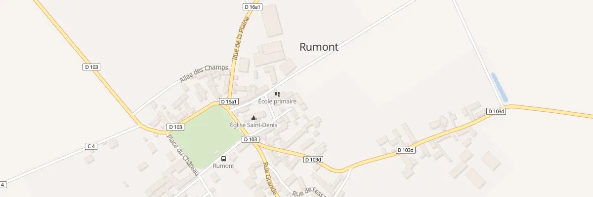 Plan du 3 Rue de l’Eglise à Rumont