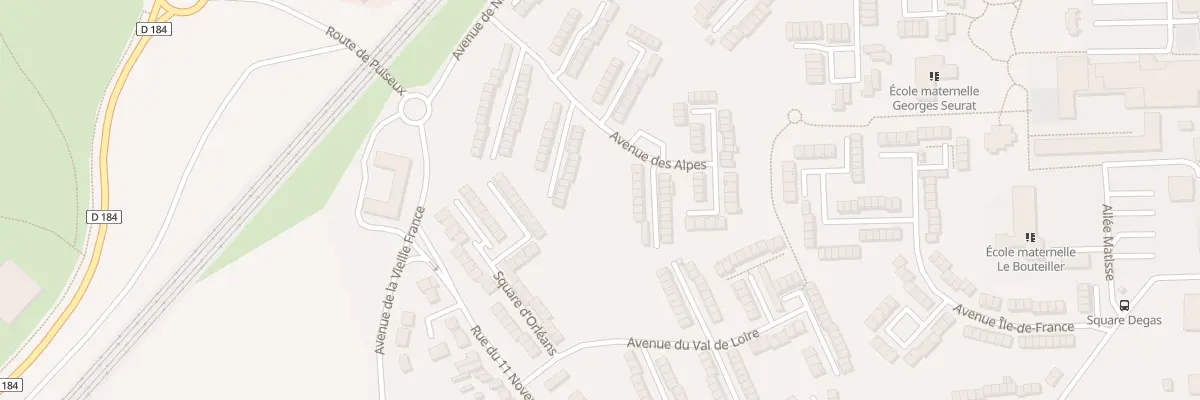 Plan du 2 Sq de Briancon à Louvres