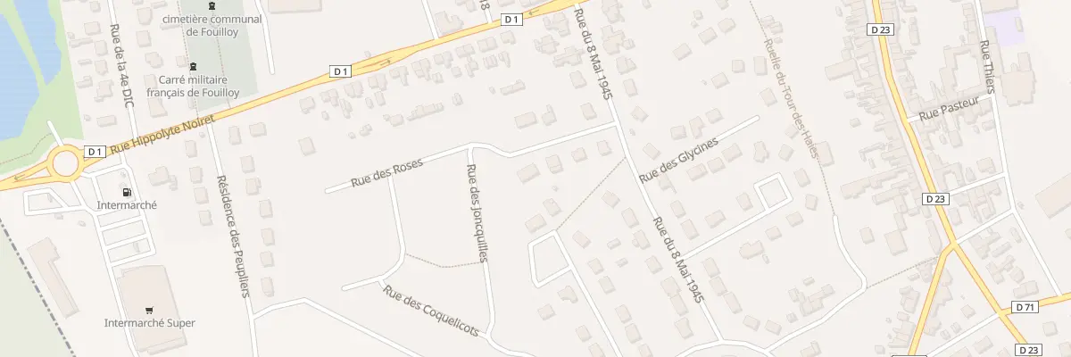 Plan du 5 Rue des Roses à Fouilloy