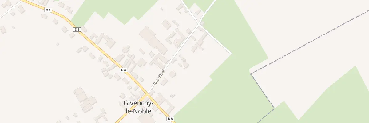 Plan du 3 Rue d’Izel à Givenchy-le-Noble