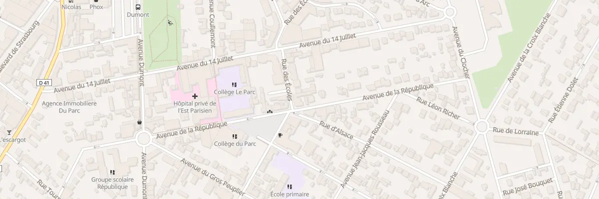Plan du 23 Rue des Ecoles à Aulnay-sous-Bois