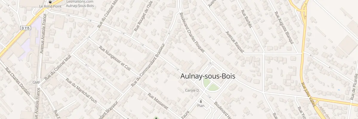Plan du 12B Bd de l’Hôtel de Ville à Aulnay-sous-Bois