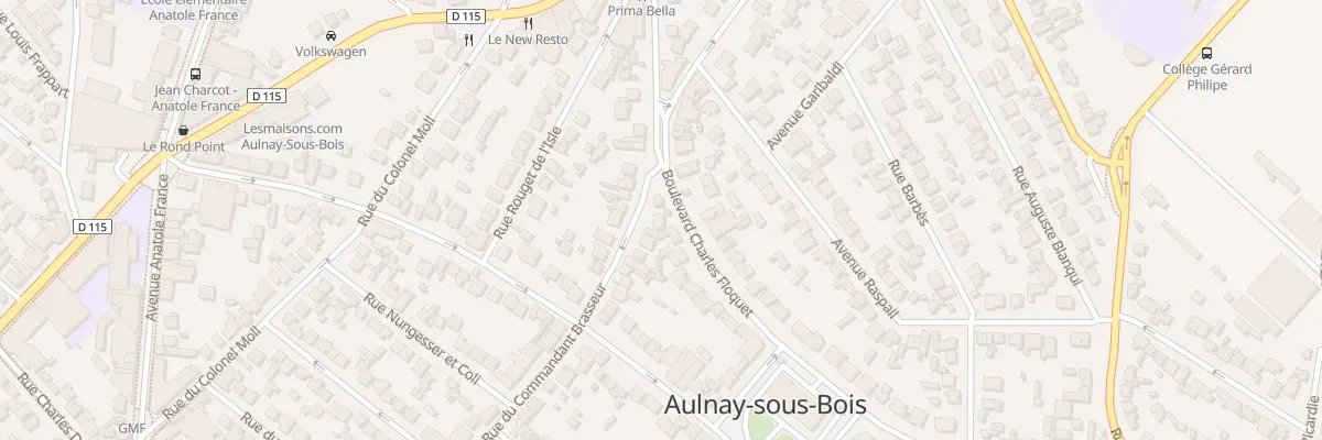 Plan du 8T Bd Charles Floquet à Aulnay-sous-Bois