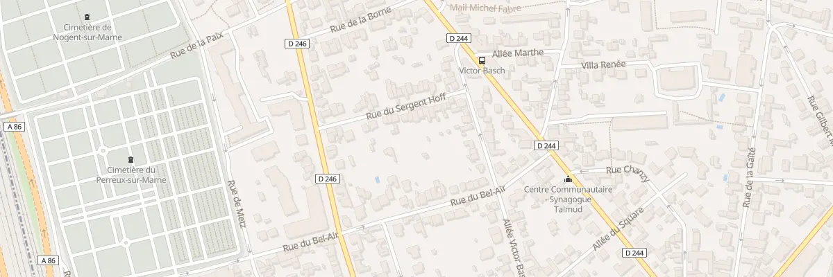 Plan du 22 Rue Sergent Hoff au Perreux-sur-Marne