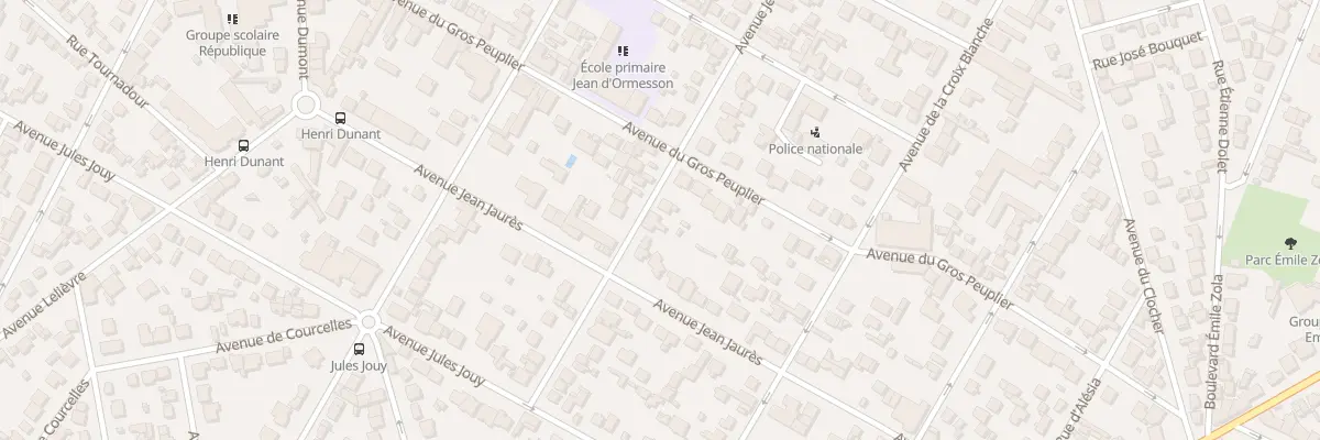Plan du 23 Av Jean-jacques Rousseau à Aulnay-sous-Bois