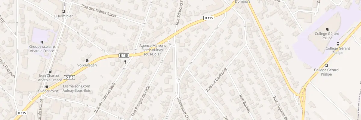 Plan du 7 Bd Charles Floquet à Aulnay-sous-Bois