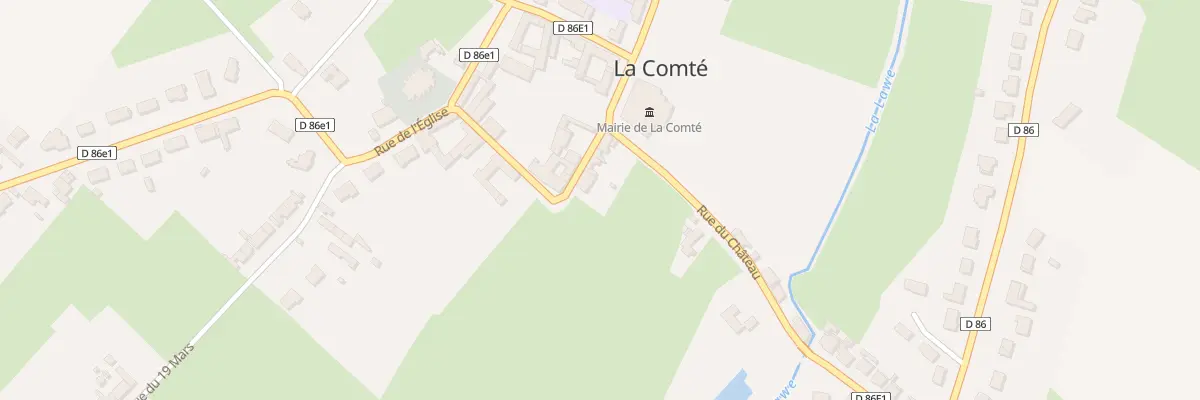 Plan du 47 Rue de la Pte Ville à La Comté