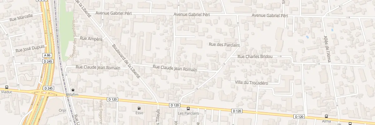 Plan du 55 Rue Claude Jean Romain au Perreux-sur-Marne