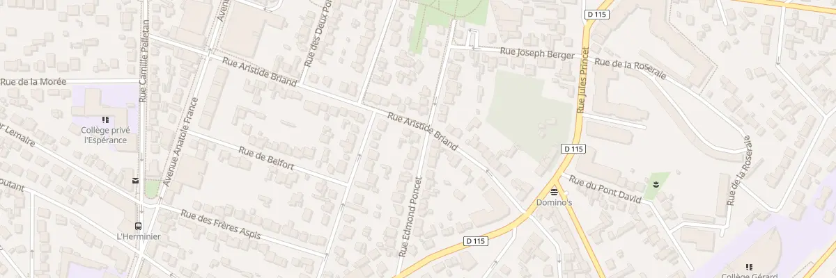 Plan du 23 Rue Edmond Poncet à Aulnay-sous-Bois