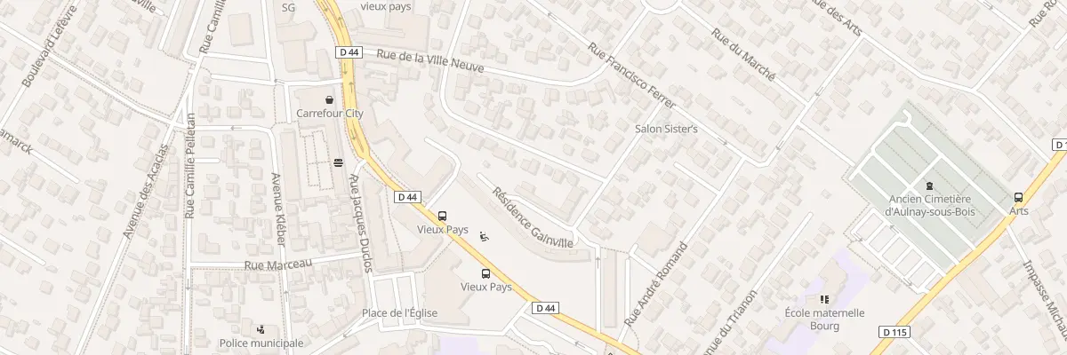 Plan du 34 Rue du Progrès à Aulnay-sous-Bois