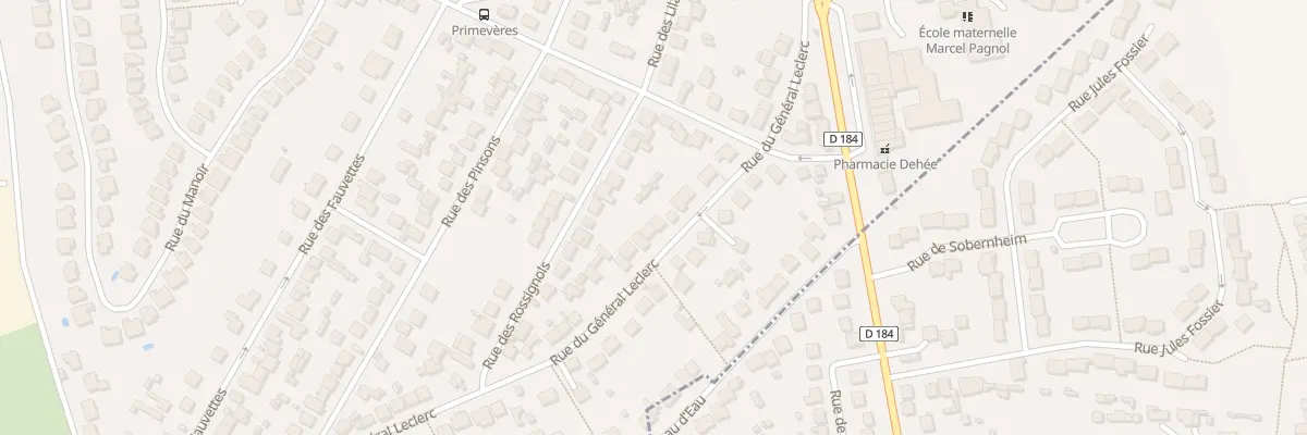 Plan du 28 Rue du Général Leclerc à Puiseux-en-France