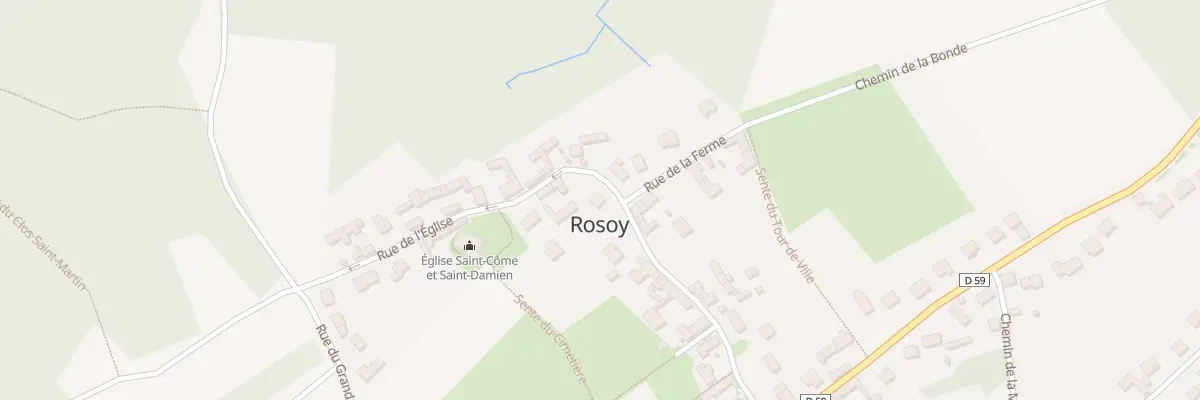 Plan du 17 Rue de l’Eglise à Rosoy