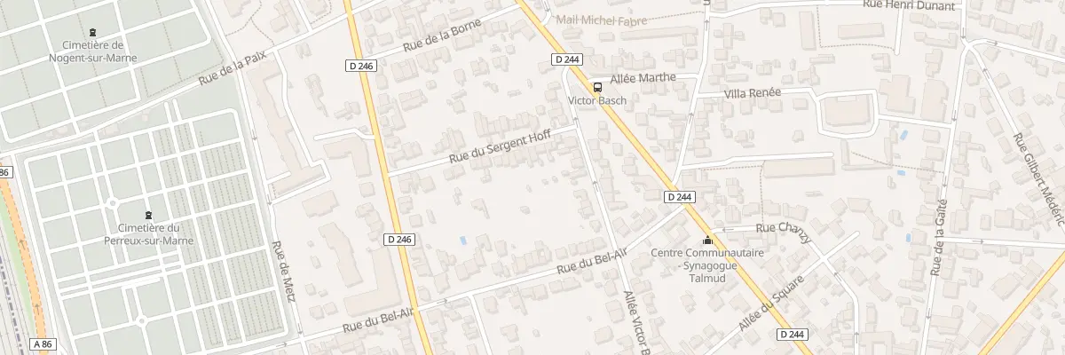 Plan du 28 Rue Sergent Hoff au Perreux-sur-Marne