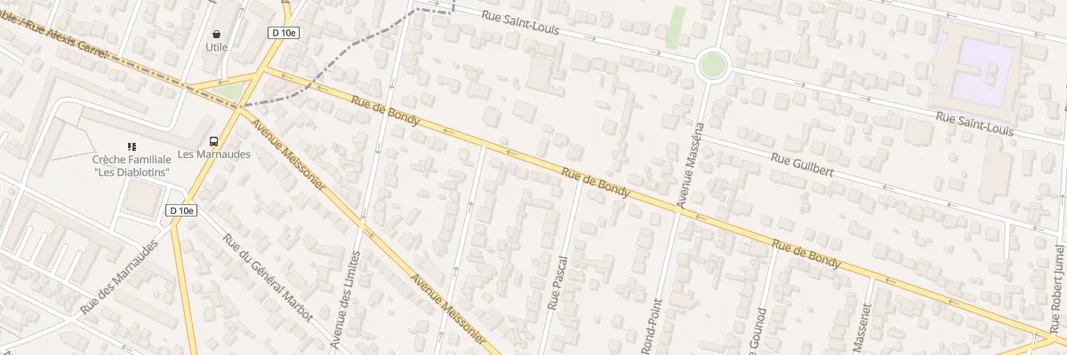 Plan du 103 Rue de Bondy à Villemomble