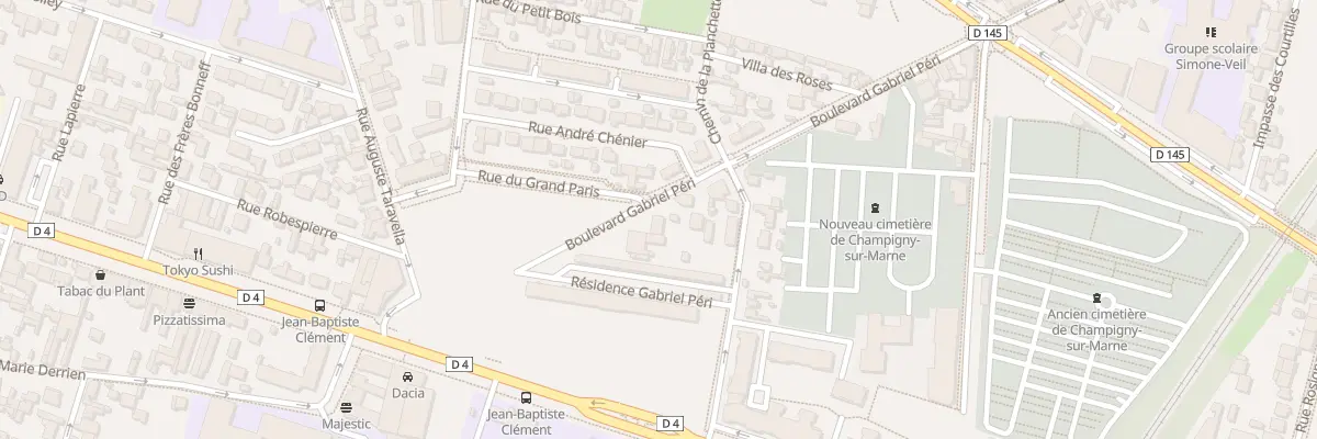 Plan du 95 Bd Gabriel Péri à Champigny-sur-Marne