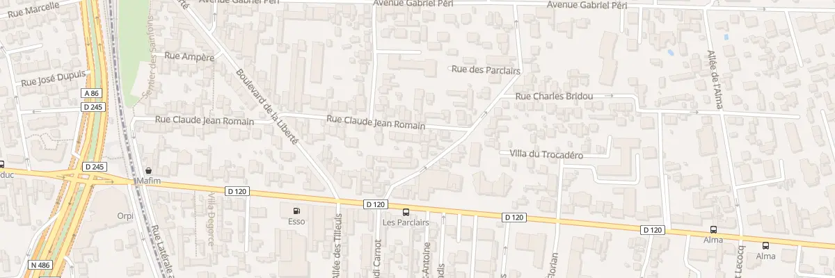 Plan du 66 Rue Claude Jean Romain au Perreux-sur-Marne
