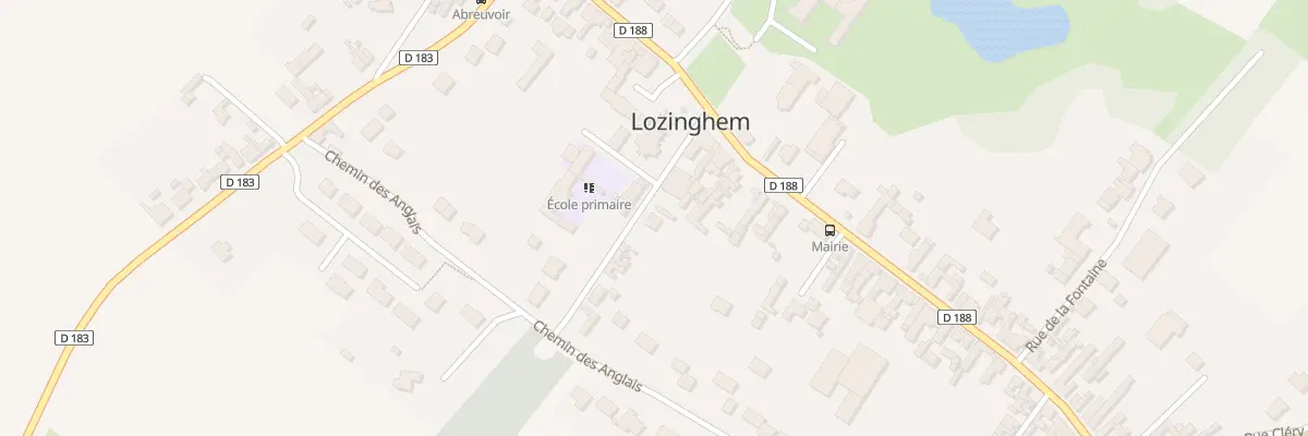 Plan du 2 Rue du Cimetière à Lozinghem