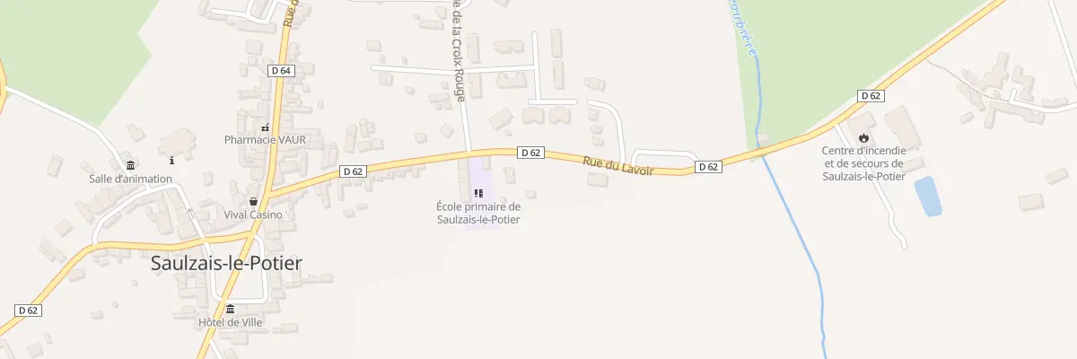 Plan du 28 Rue du Lavoir à Saulzais-le-Potier