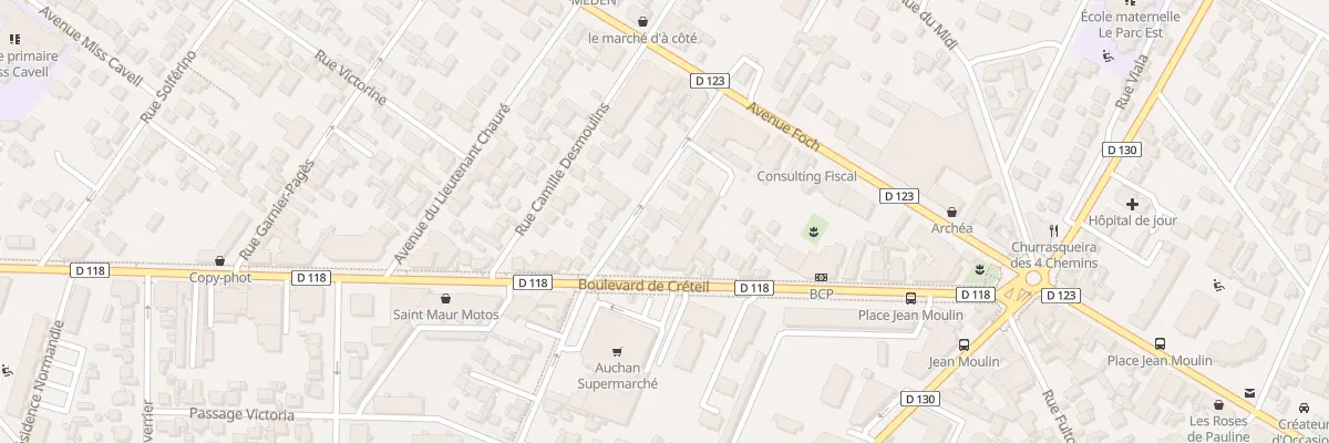 Plan du 13 Rue des Deux Boulevards à Saint-Maur-des-Fossés