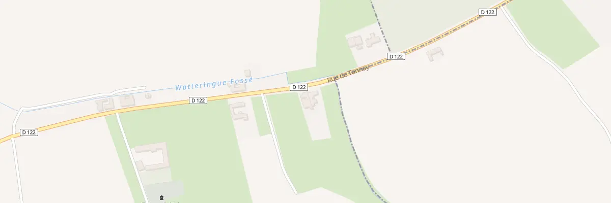 Plan du 156 Rue de Tannay à Thiennes