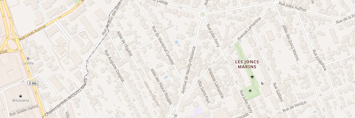 Plan du 2B Rue du Maréchal Lyautey au Perreux-sur-Marne