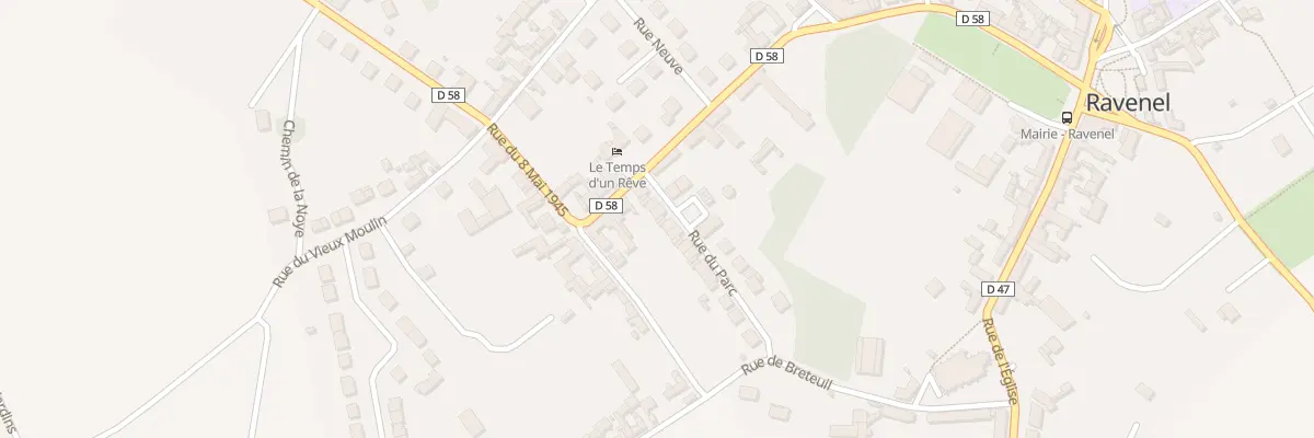 Plan du 6 Rue du Parc à Ravenel