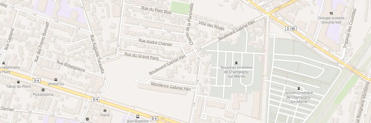 Plan du 91 Bd Gabriel Péri à Champigny-sur-Marne
