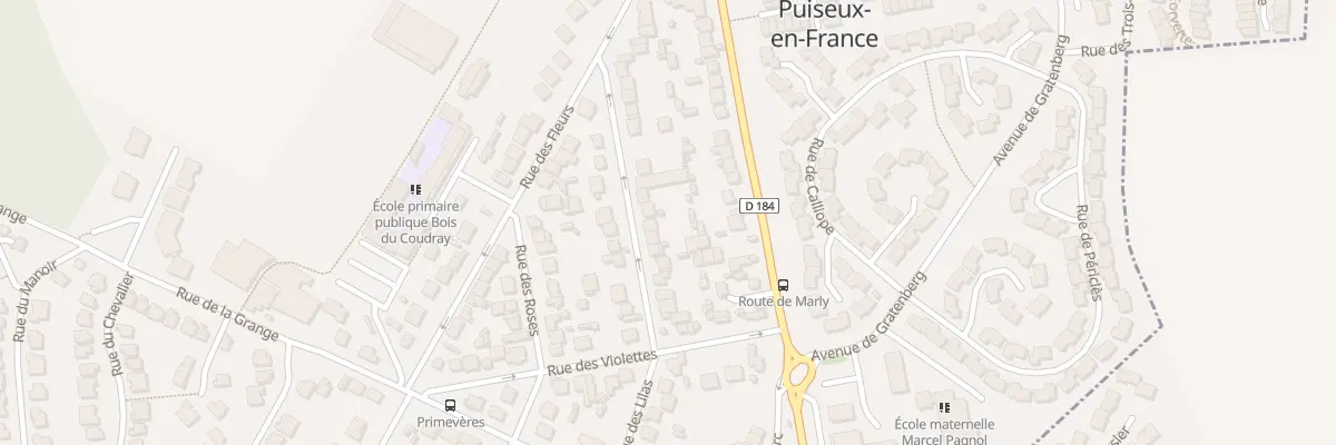 Plan du 9005 Rue des Glycines à Puiseux-en-France