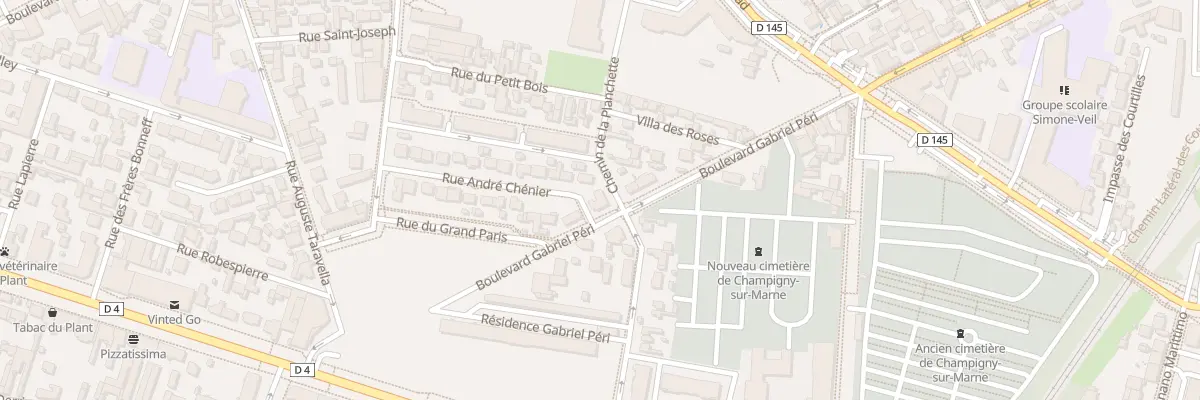 Plan du 104 Bd Gabriel Péri à Champigny-sur-Marne