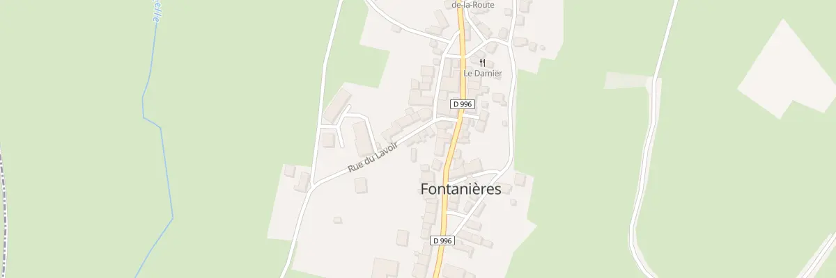 Plan du 5 Rue du Lavoir à Fontanières