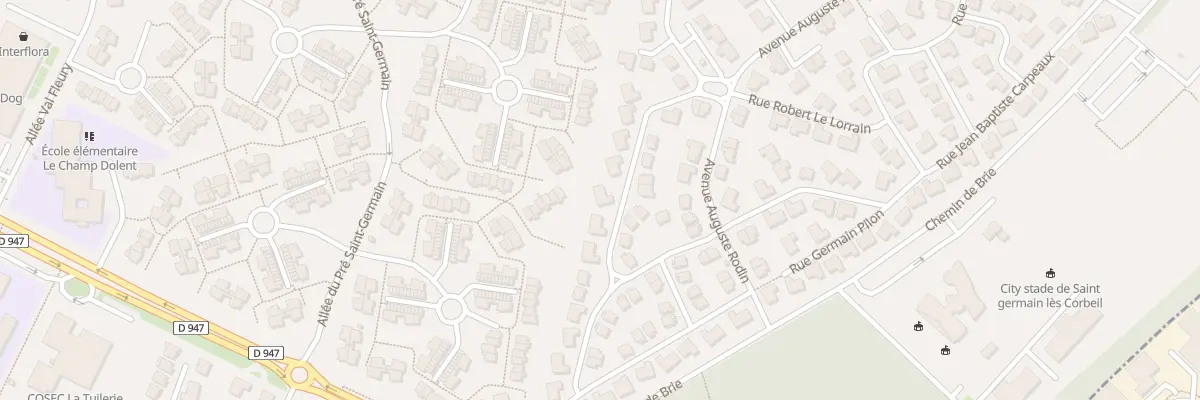 Plan du 10 Rue François Rude à Saint-Germain-lès-Corbeil