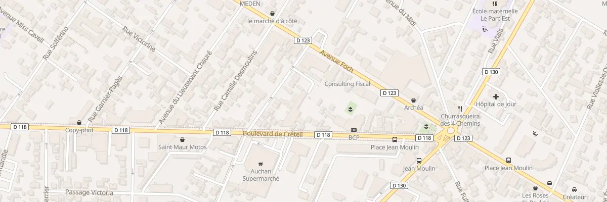 Plan du 3 Rue des Deux Boulevards à Saint-Maur-des-Fossés