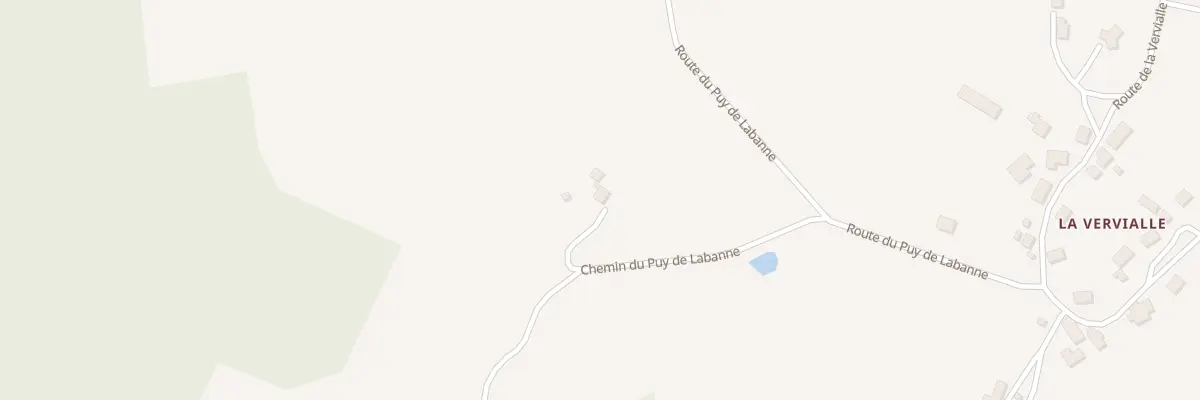 Plan du 7 Che du Puy de Labanne à Monestier-Merlines