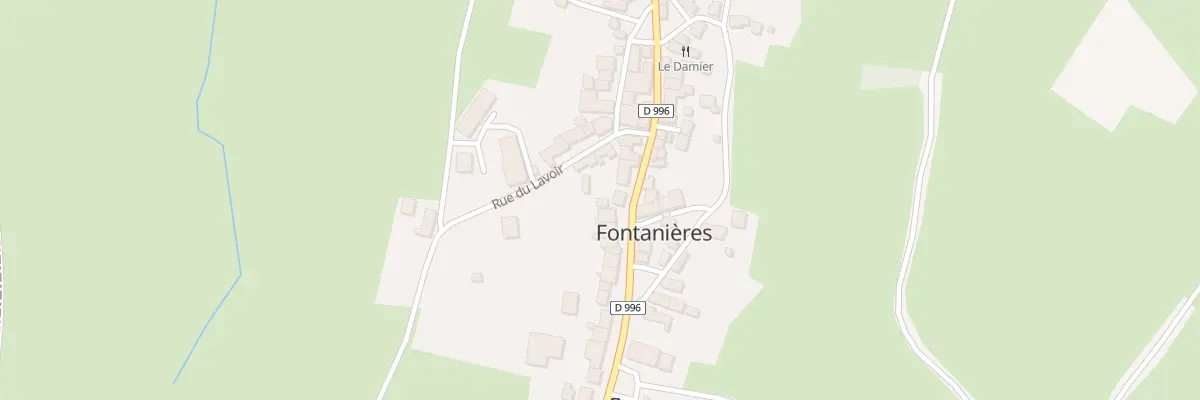 Plan du 33 Rte de Montluçon à Fontanières