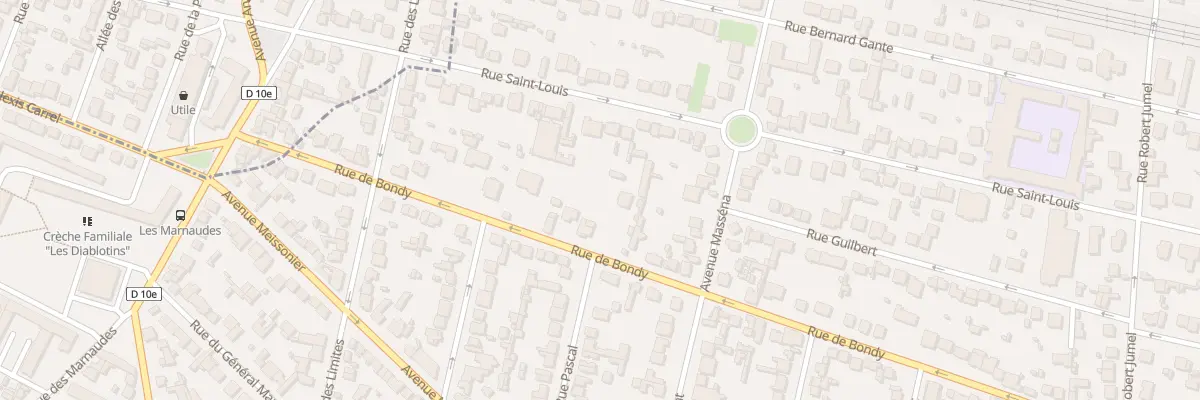 Plan du 104 Rue de Bondy à Villemomble