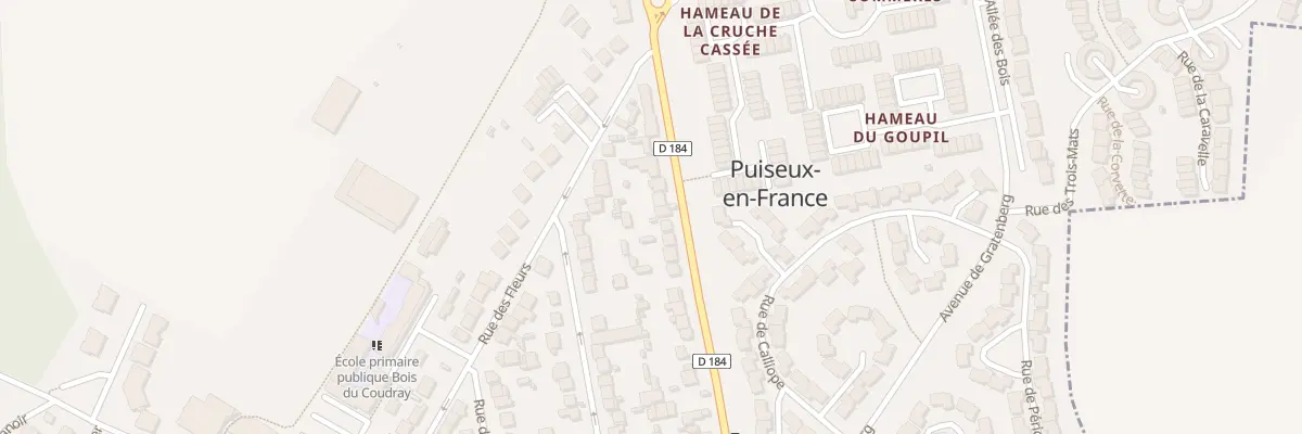 Plan du 12B Rte de Marly à Puiseux-en-France