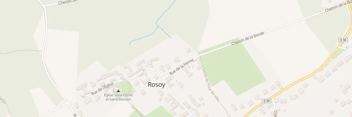 Plan du 3 Rue de la Ferme à Rosoy