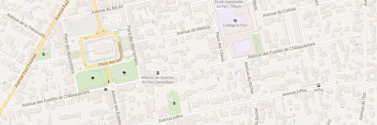 Plan du 21T Av Fusilles de Chateaubriant à Saint-Maur-des-Fossés