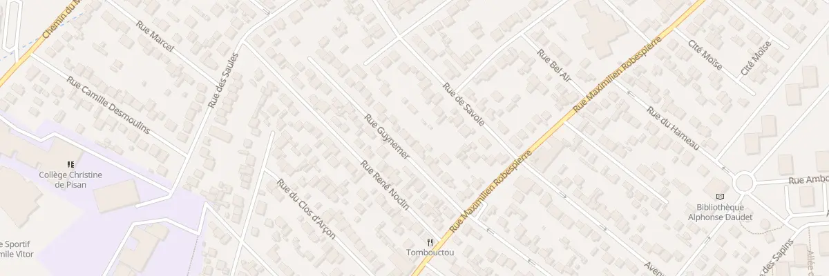 Plan du 16 Rue Guynemer à Aulnay-sous-Bois
