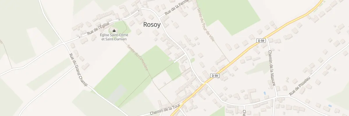 Plan du 2 Rle de l’Eglise à Rosoy