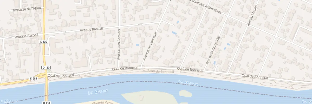Plan du 109B Av de Bonneuil à Saint-Maur-des-Fossés