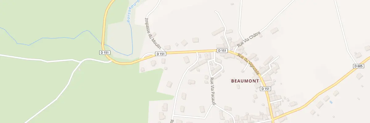 Plan du 6 Rue du Vignoble Beaumont à Huriel