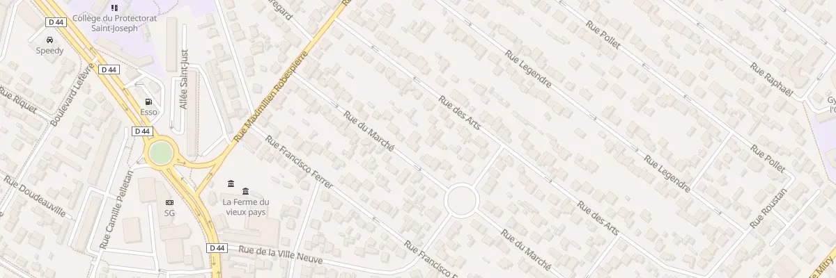 Plan du 25 Rue du Marché à Aulnay-sous-Bois